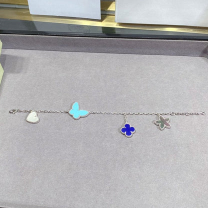 [Riva Jewelry ]LUCKY SPRING SILVER BRACELET 4 MOTIF