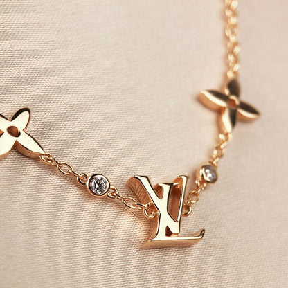 [Riva Jewelry]STAR AND SUN 7 MOTIFS GOLD BRACELET