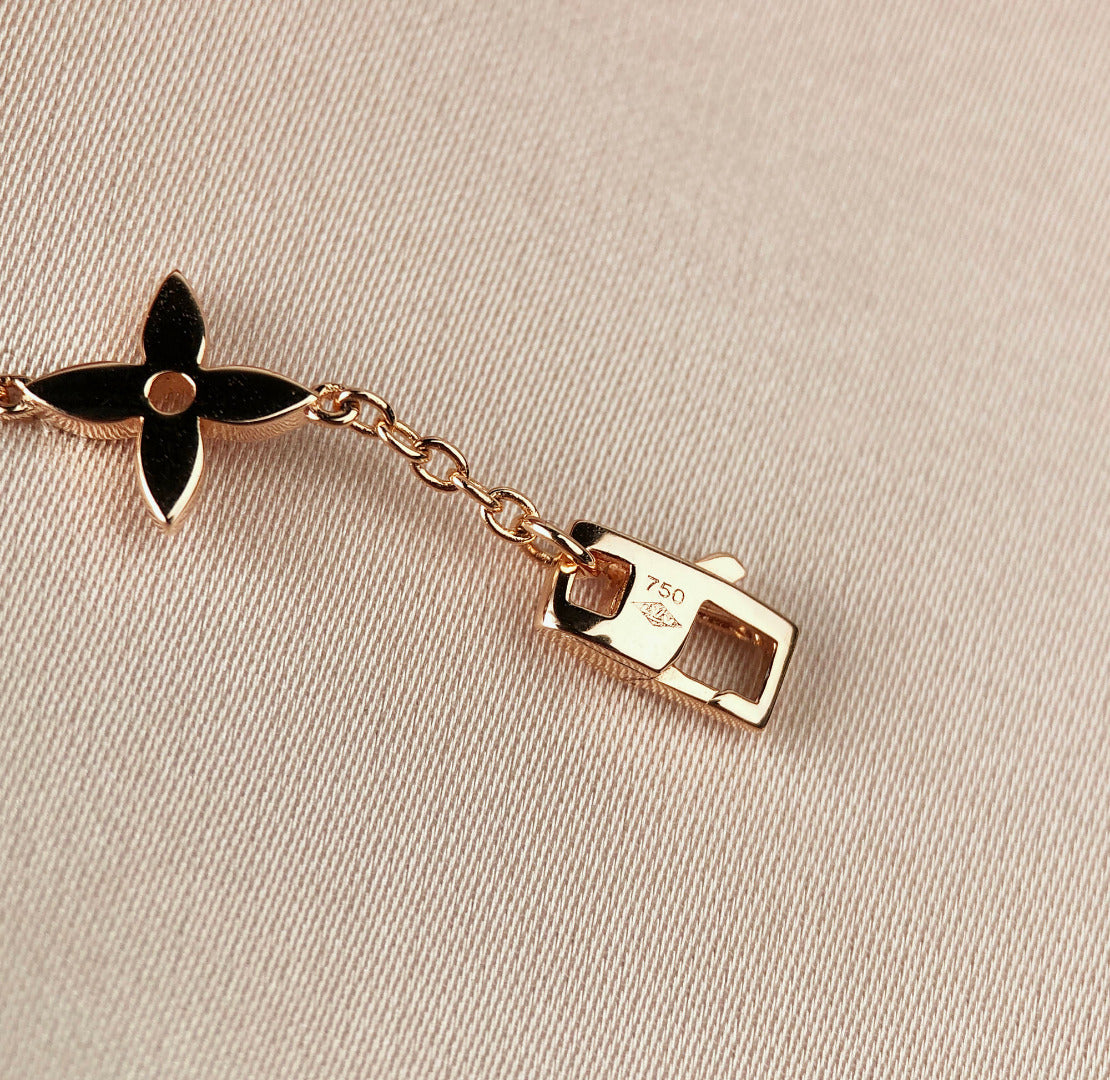 [Riva Jewelry]STAR AND SUN 7 MOTIFS GOLD BRACELET