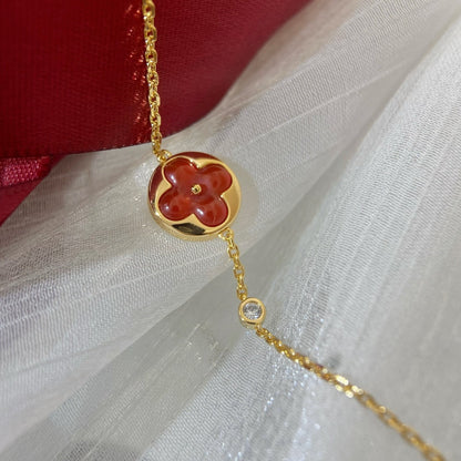 [Riva Jewelry ]SUN PEDANT CARNELIAN BRACELET