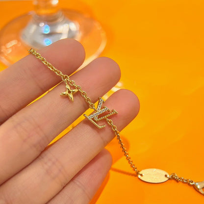 [Riva Jewelry ]LOGO STAR MOTIF GOLD BRACELET