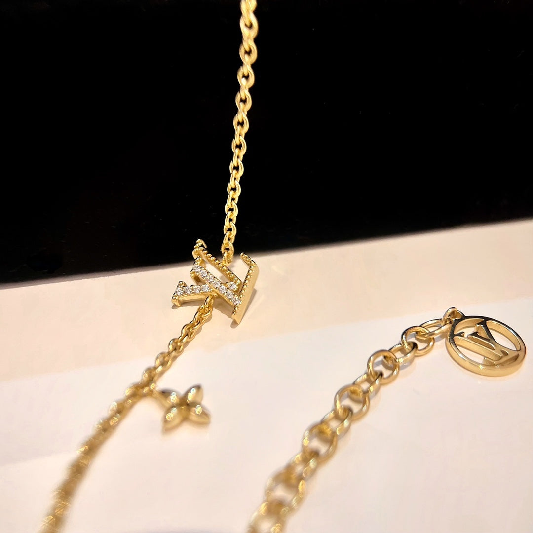 [Riva Jewelry ]LOGO STAR MOTIF GOLD BRACELET