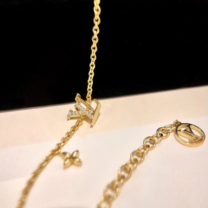 [Riva Jewelry ]LOGO STAR MOTIF GOLD BRACELET