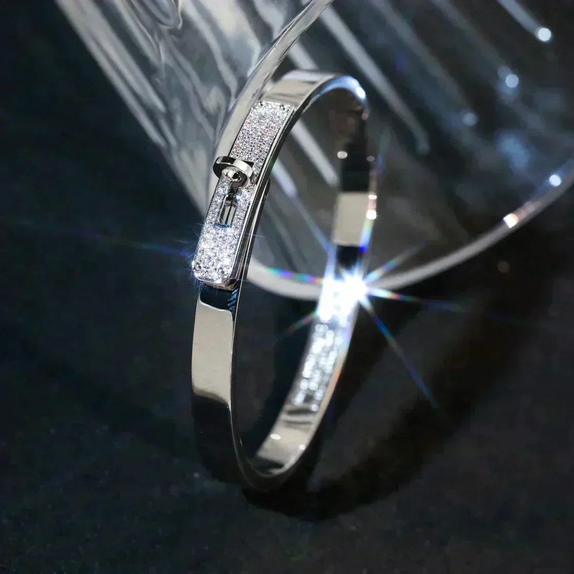 [Riva Jewelry]KELLY SILBER DIAMANT ARMREIF