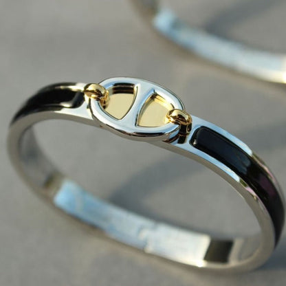 [Riva Jewelry ]CLIC CHAINE SILVER BRACELET