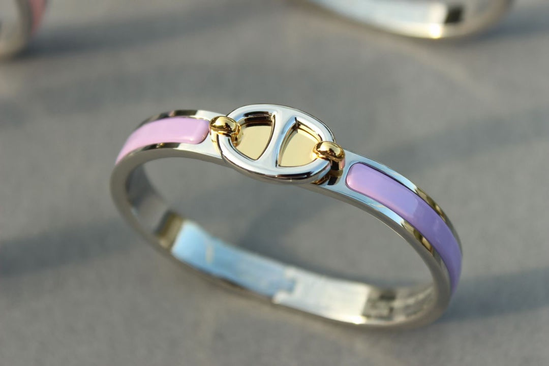 [Riva Jewelry ]CLIC CHAINE SILVER BRACELET