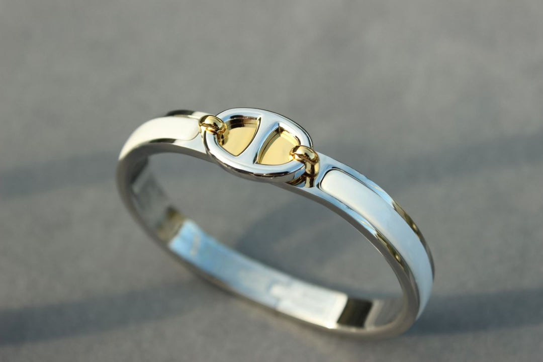 [Riva Jewelry]CLIC CHAINE SILVER BRACELET