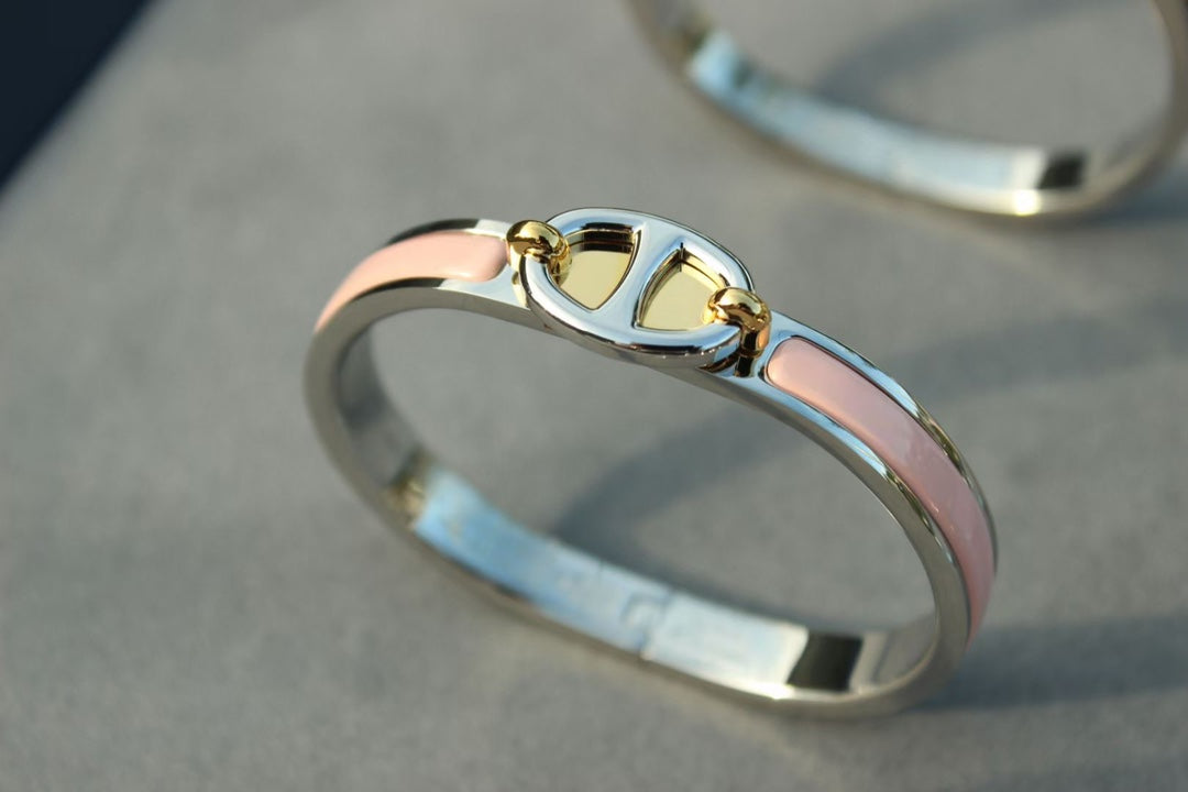 [Riva Jewelry ]CLIC CHAINE SILVER BRACELET