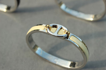[Riva Jewelry]CLIC CHAINE SILVER BRACELET