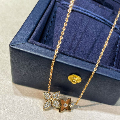 [Riva Jewelry]HALSKETTE STAR BLOSSOM ROSÉGOLD DIAMANTEN
