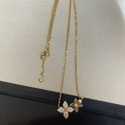 [Riva Jewelry]HALSKETTE STAR BLOSSOM ROSÉGOLD DIAMANTEN