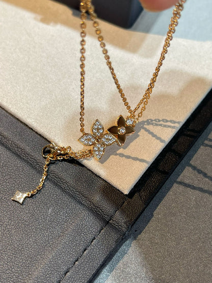 [Riva Jewelry]HALSKETTE STAR BLOSSOM ROSÉGOLD DIAMANTEN