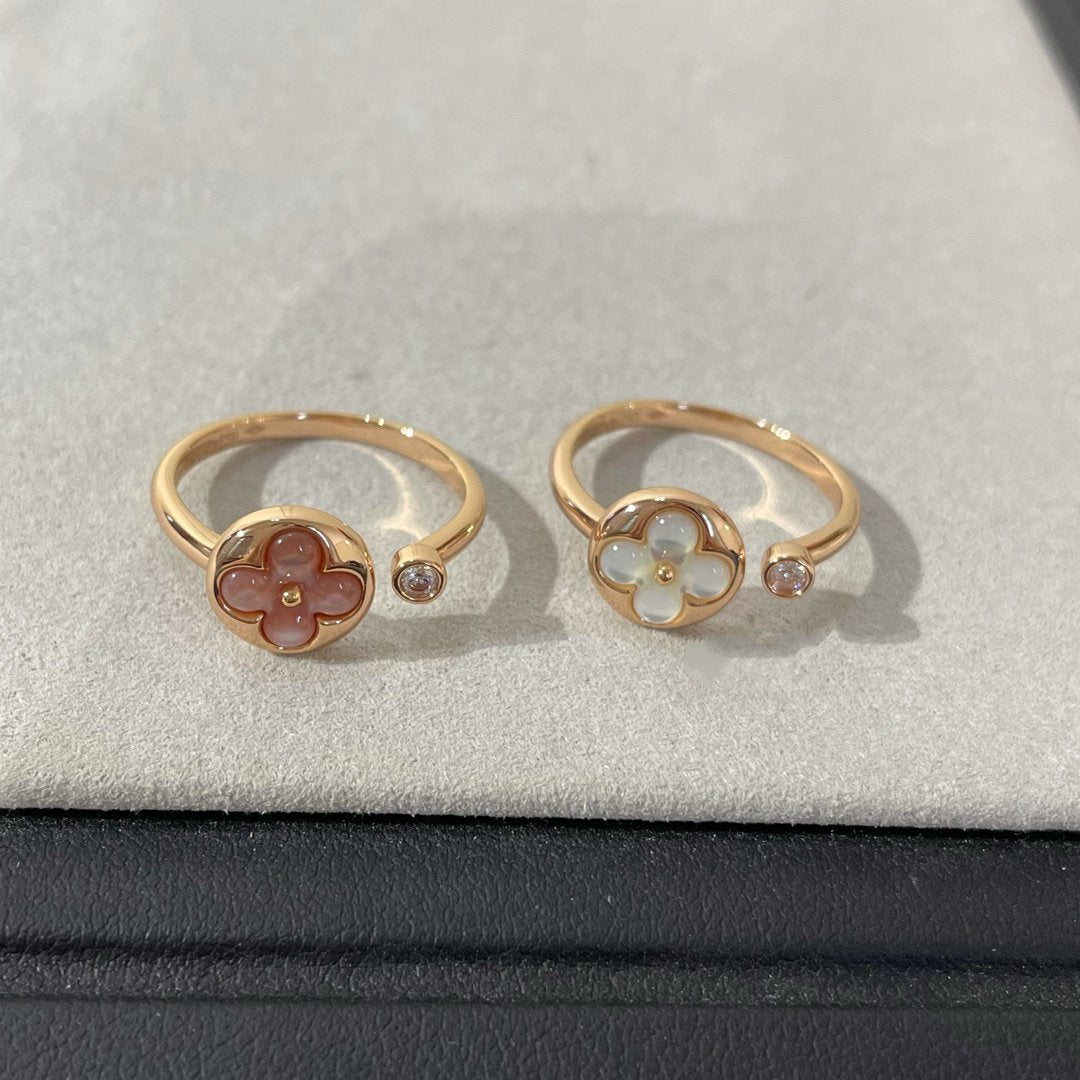 [Riva Schmuck]SONNE 1 DIAMANT PINK MOP RING