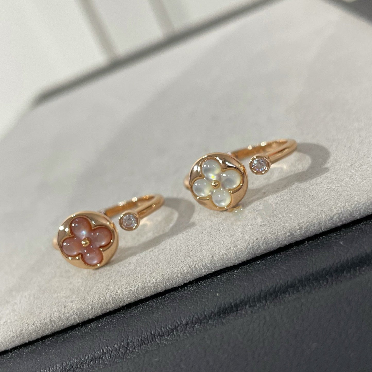 [Riva Schmuck]SONNE 1 DIAMANT PINK MOP RING