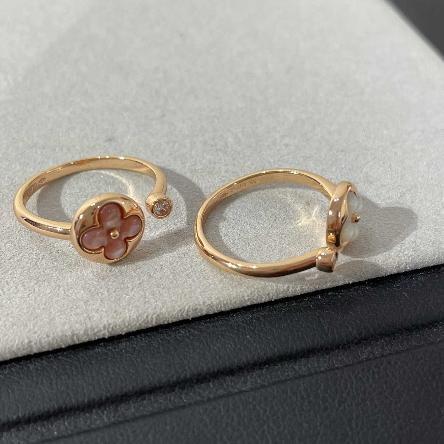 [Riva Schmuck]SONNE 1 DIAMANT PINK MOP RING