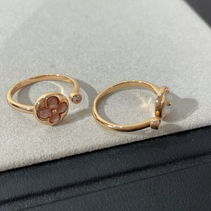 [Riva Schmuck]SONNE 1 DIAMANT PINK MOP RING