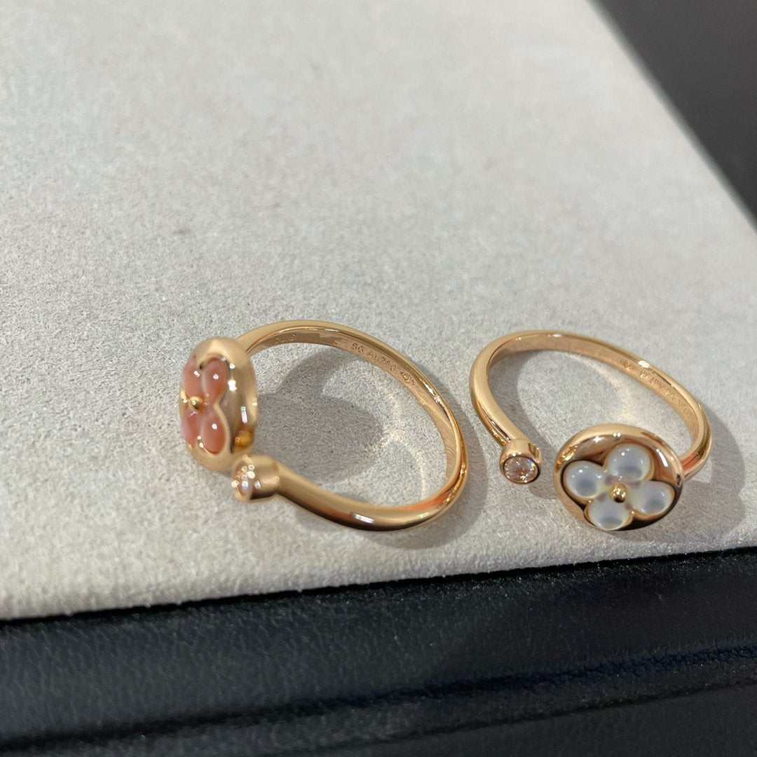 [Riva Schmuck]SONNE 1 DIAMANT PINK MOP RING