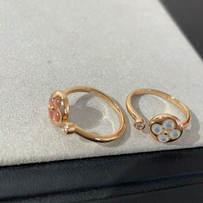 [Riva Schmuck]SONNE 1 DIAMANT PINK MOP RING