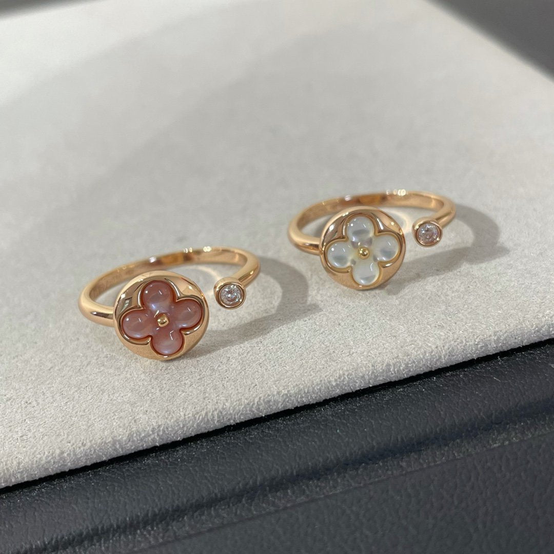 [Riva Schmuck]SONNE 1 DIAMANT PINK MOP RING