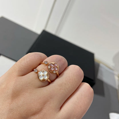 [Riva Schmuck]SONNE 1 DIAMANT PINK MOP RING