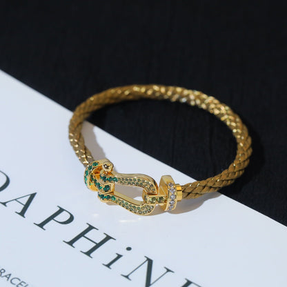 [Riva Jewelry ]FORCE 10 GOLD GREEN DIAMOND PAVED