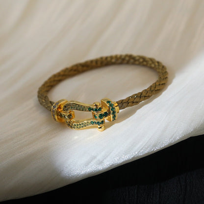 [Riva Jewelry ]FORCE 10 GOLD GREEN DIAMOND PAVED