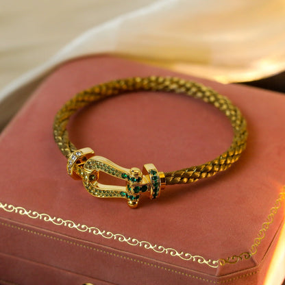 [Riva Jewelry ]FORCE 10 GOLD GREEN DIAMOND PAVED