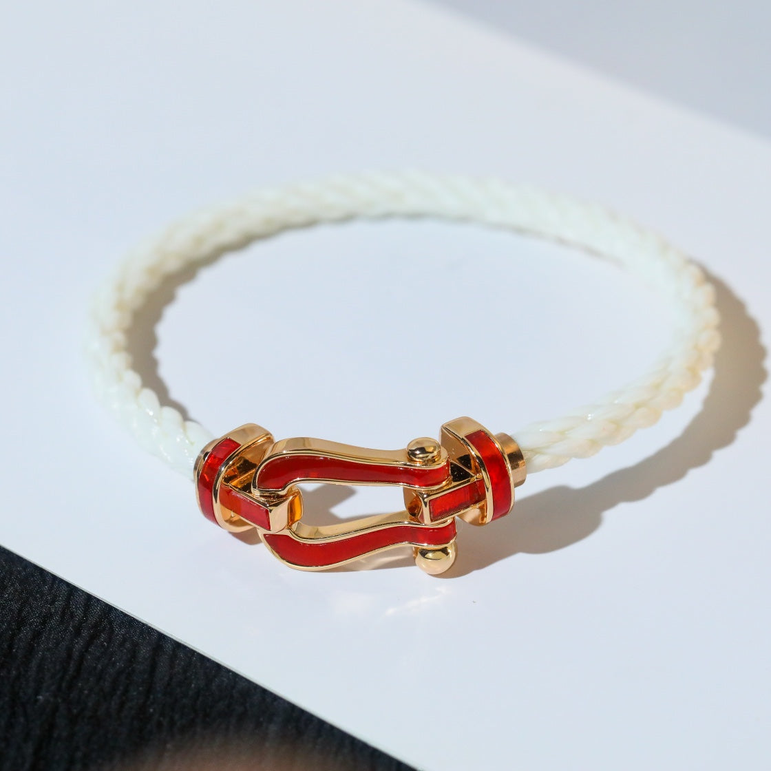 [Riva Jewelry ]FORCE 10 WHITE TEXTILE DIAMOND PAVED