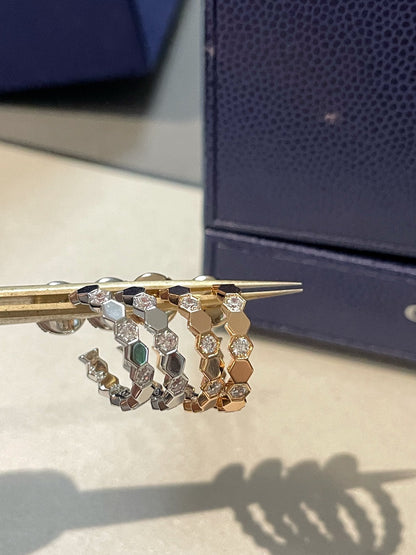 [Riva Jewelry]Hohler Design Vierblättriger Kleeblatt Blumenform Ring