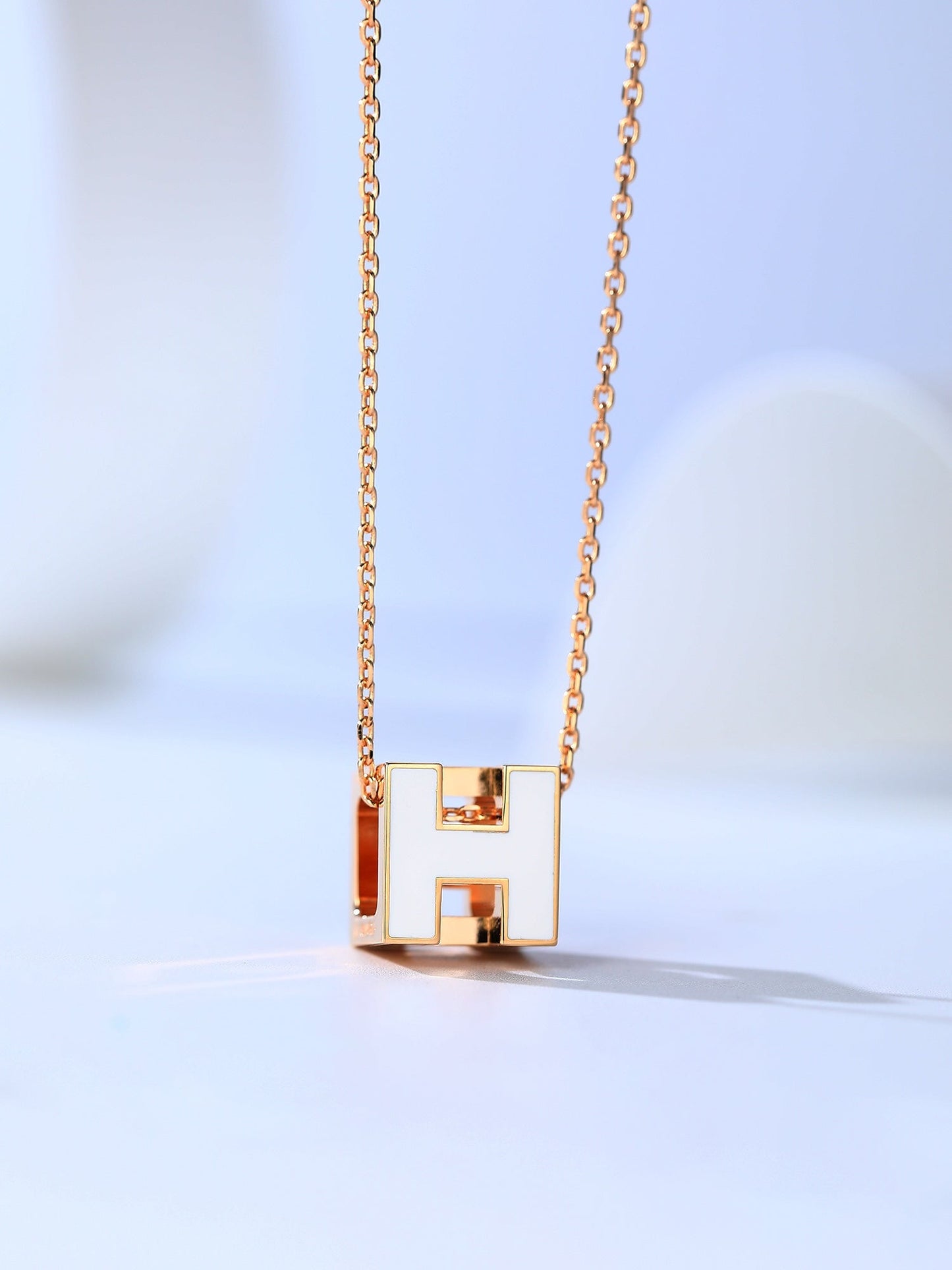 [Riva Jewelry]H CAGE ROSÉGOLD-HALSKETTE