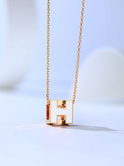 [Riva Jewelry]H CAGE ROSÉGOLD-HALSKETTE