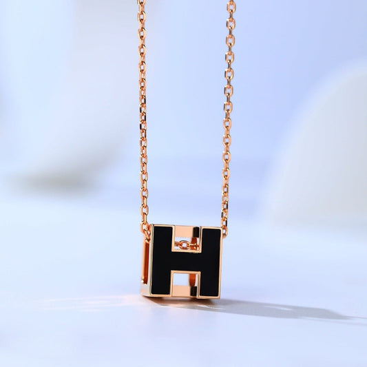 [Riva Jewelry]H CAGE ROSÉGOLD-HALSKETTE