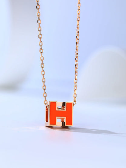 [Riva Jewelry]H CAGE ROSÉGOLD-HALSKETTE