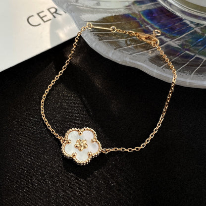 [Riva Jewelry ]LUCKY SPRING ROSE GOLD MOP BRACELET
