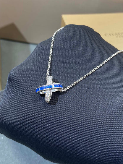 [Riva Jewelry]LIENS DIAMOND SILVER NECKLACE