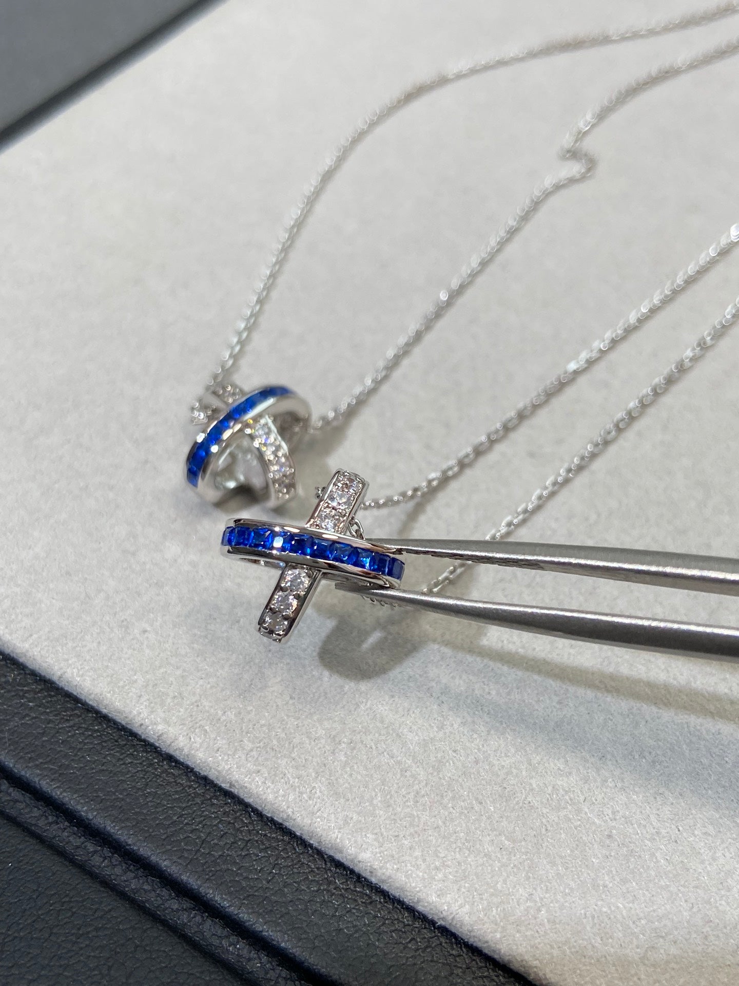 [Riva Jewelry]LIENS DIAMOND SILVER NECKLACE