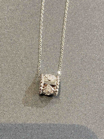 [Riva Jewelry ]PERLEE PEDANT SIVLER DIAMOND NECKLACE