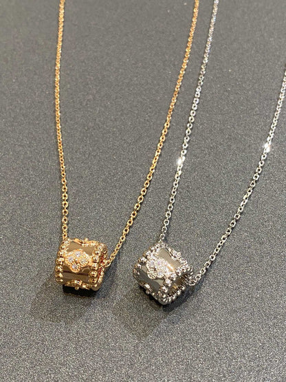 [Riva Jewelry ]PERLEE PEDANT SIVLER DIAMOND NECKLACE