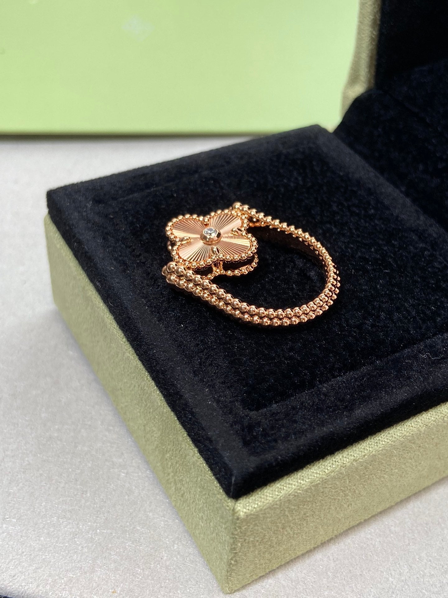 [Riva Schmuck]WENDRING GLÜCKKLEE ROSÉGOLD