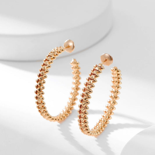 [Riva Jewelry ]CLASH HOOP EARRINGS