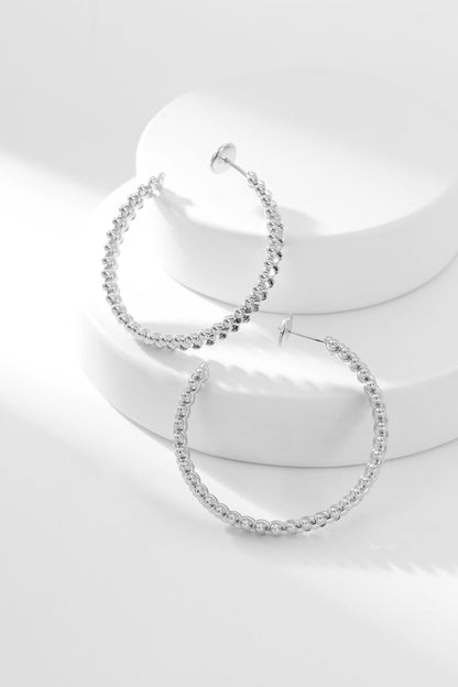 [Riva Jewelry ]CLASH HOOP EARRINGS