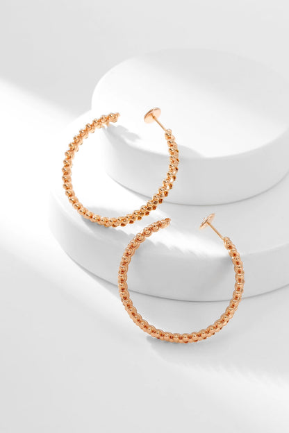 [Riva Jewelry ]CLASH HOOP EARRINGS