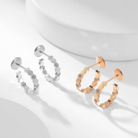 [Riva Jewelry]BIENENLIEBE DIAMANTEN-KREOLEN