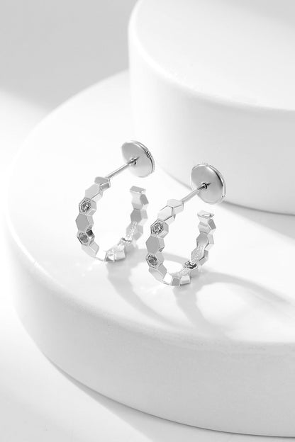 [Riva Jewelry]BIENENLIEBE DIAMANTEN-KREOLEN