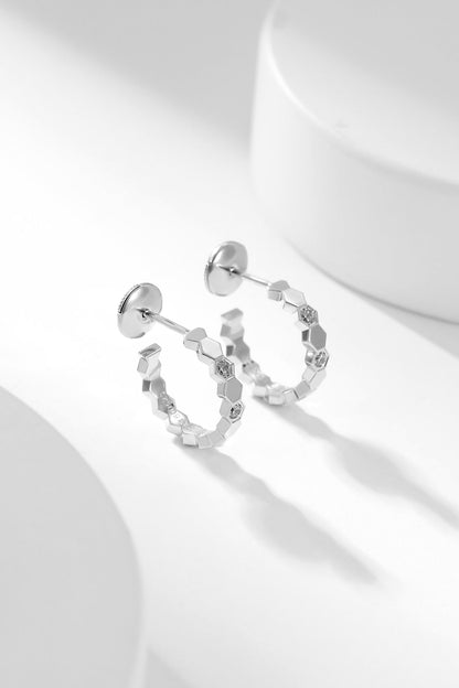 [Riva Jewelry]BIENENLIEBE DIAMANTEN-KREOLEN