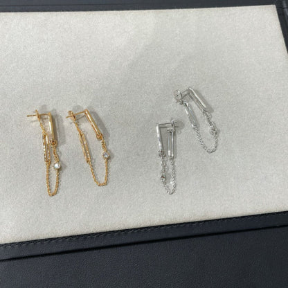 [Riva Jewelry ]CHAINE CHAOS DIAMOND DROP EARRINGS