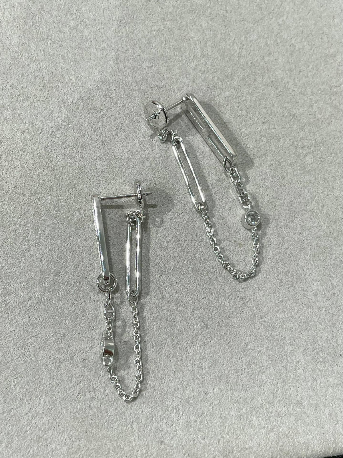 [Riva Jewelry ]CHAINE CHAOS DIAMOND DROP EARRINGS