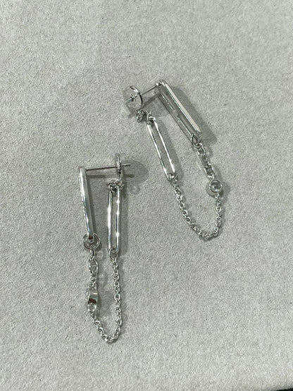 [Riva Jewelry ]CHAINE CHAOS DIAMOND DROP EARRINGS