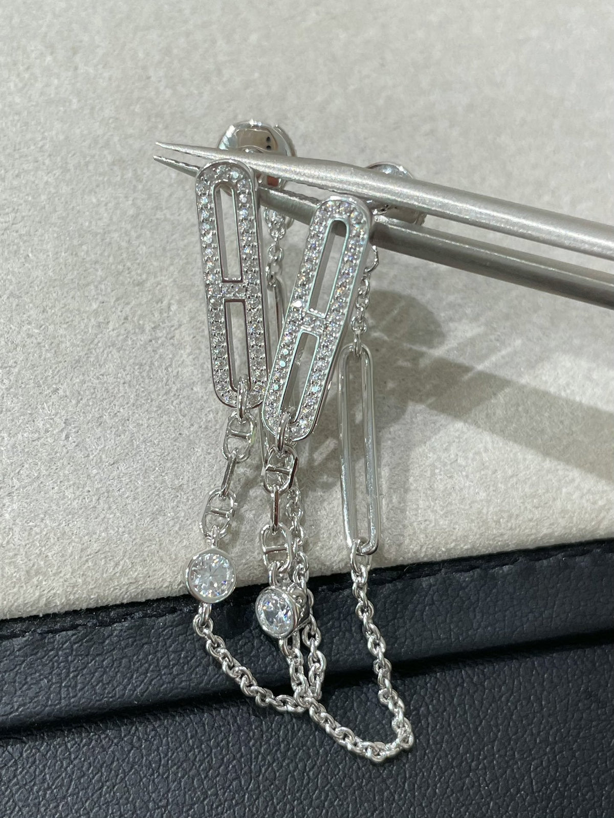 [Riva Jewelry ]CHAINE CHAOS DIAMOND DROP EARRINGS