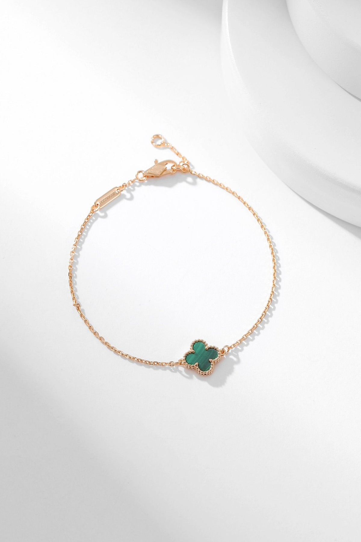 [Riva Jewelry ]CLOVER BRACELET MALACHITE 1 MOTIF